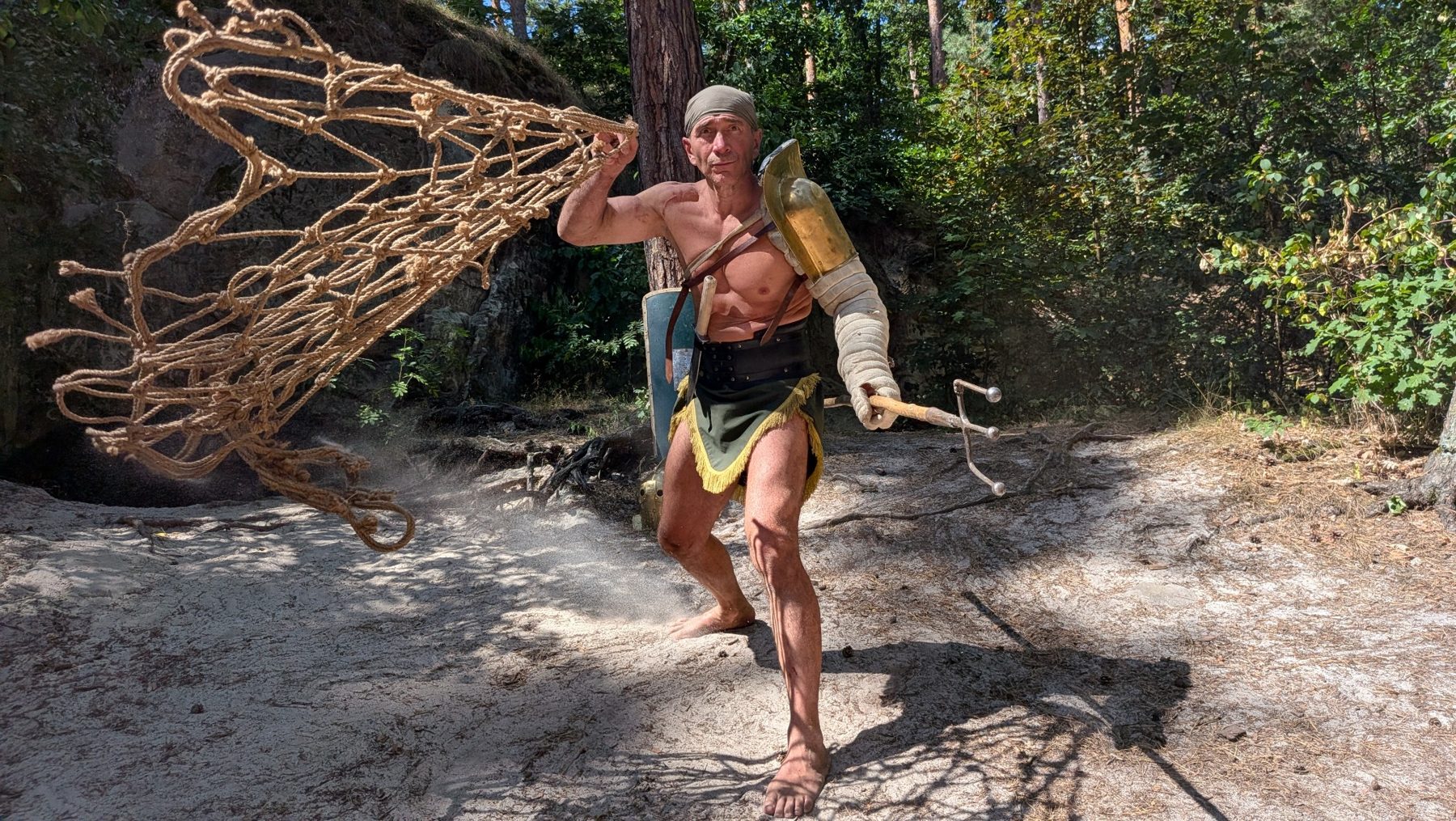 Historical Roman gladiator reenactment photograph 1