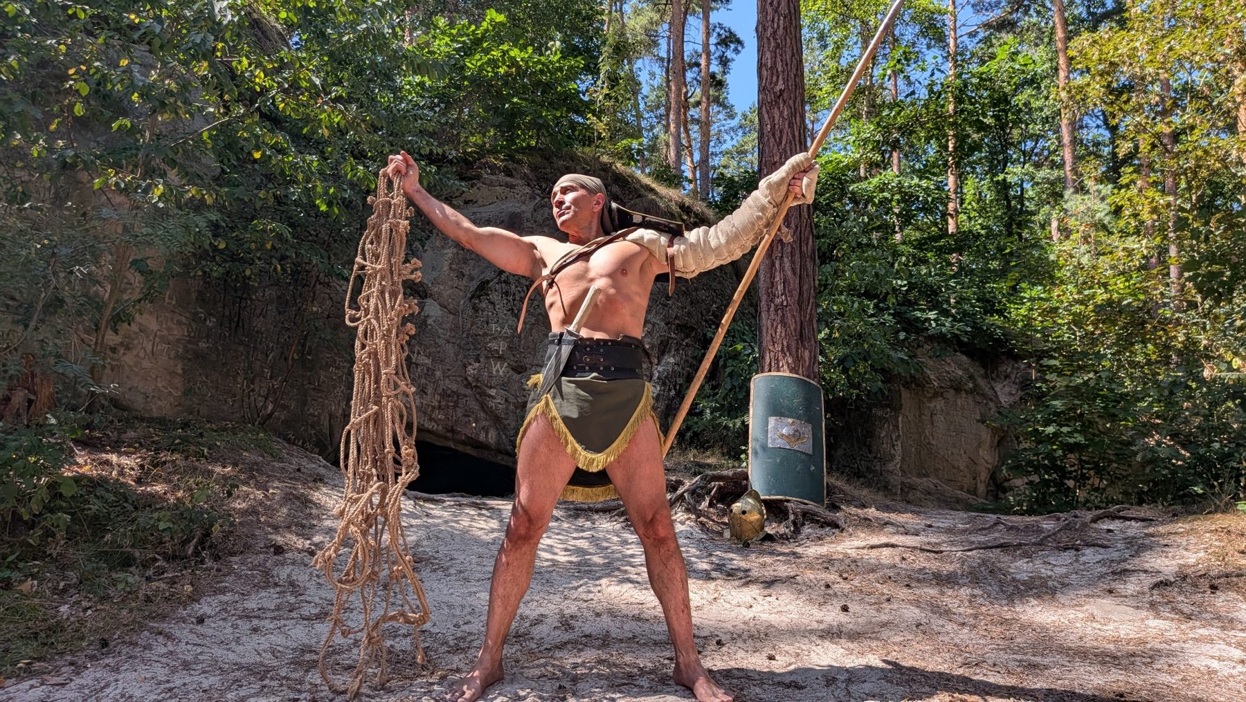 Historical Roman gladiator reenactment photograph 2
