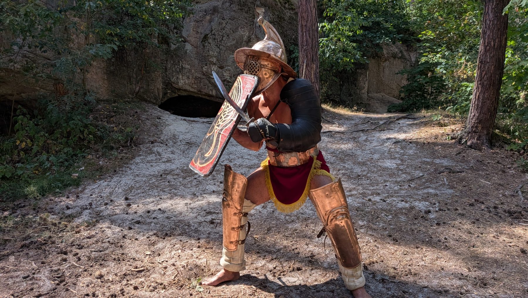 Gladiator combat — play featured YouTube video