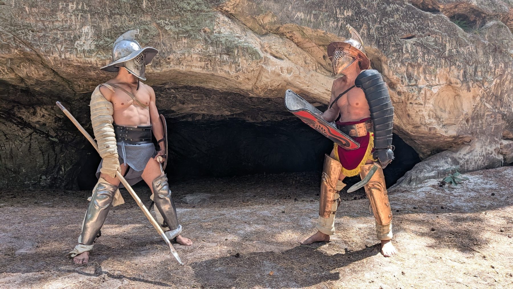 Historical Roman gladiator reenactment photograph 4