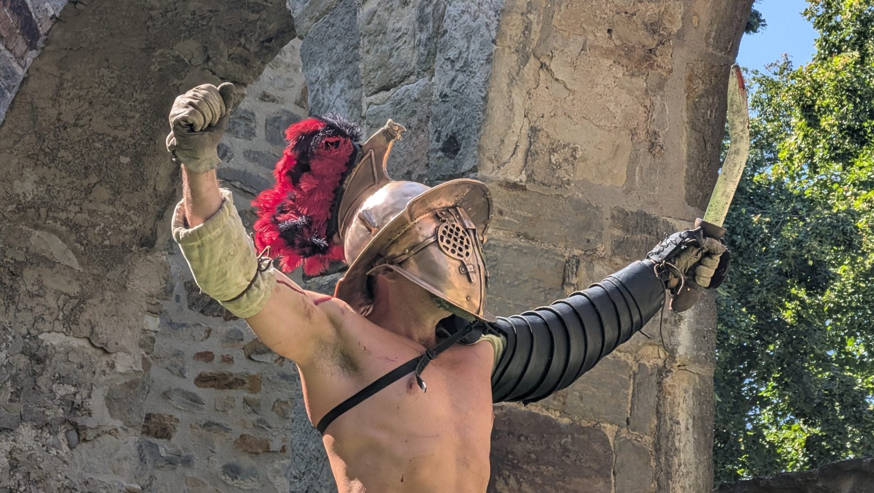Historical Roman gladiator reenactment photograph 9